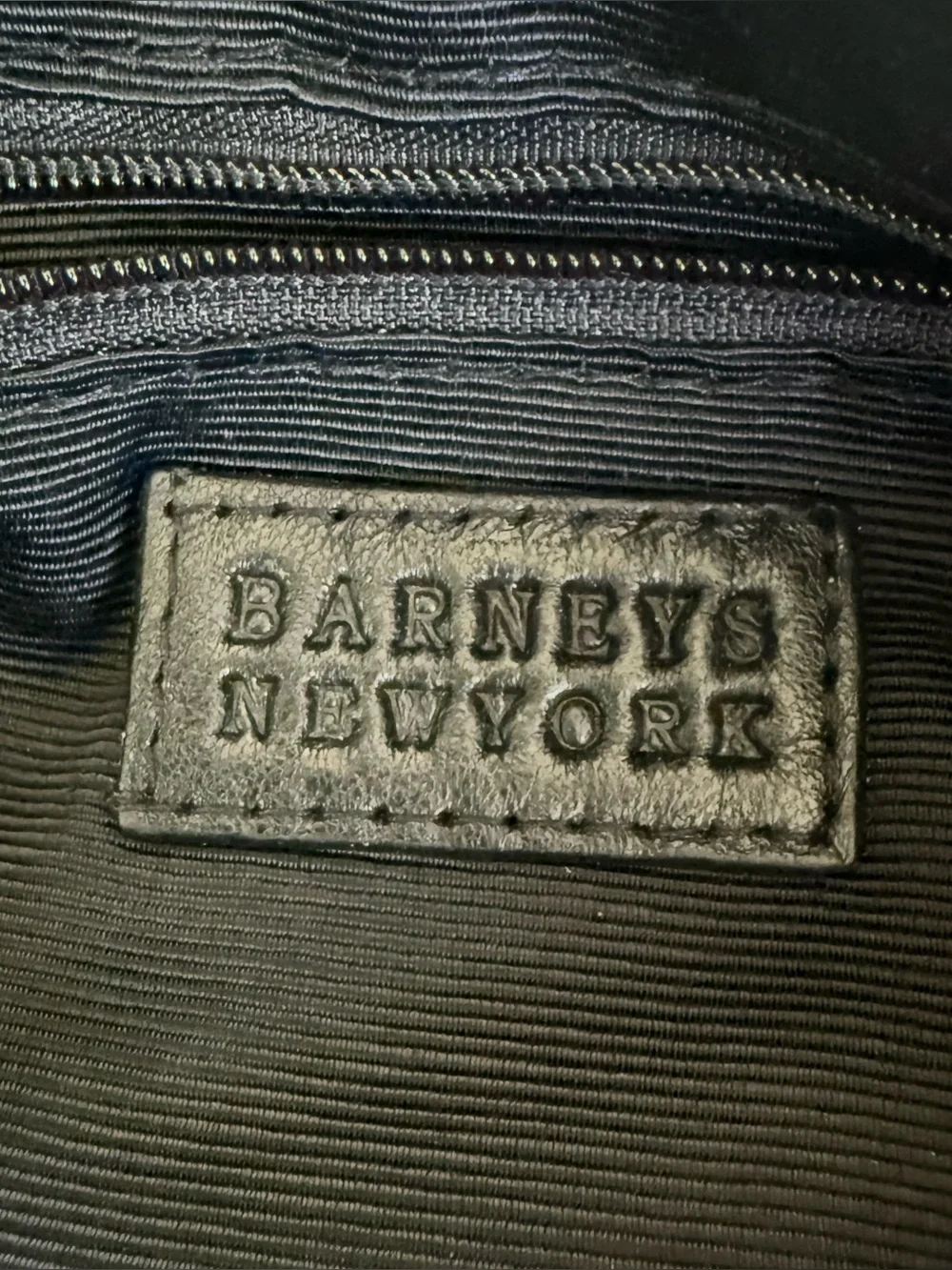 Barneys New York Black Sequin Clutch with Spike Chain